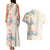 Beige Hawaii Lei Seashells Starfish Couples Matching Tank Maxi Dress and Hawaiian Shirt Sandy Sylized - Polynesian Pride
