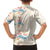 Beige Hawaii Lei Seashells Starfish Family Matching Summer Maxi Dress and Hawaiian Shirt Sandy Sylized - Polynesian Pride