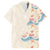 Beige Hawaii Lei Seashells Starfish Family Matching Summer Maxi Dress and Hawaiian Shirt Sandy Sylized - Polynesian Pride
