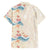 Beige Hawaii Lei Seashells Starfish Family Matching Summer Maxi Dress and Hawaiian Shirt Sandy Sylized - Polynesian Pride