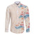 Beige Hawaii Lei Seashells Starfish Family Matching Summer Maxi Dress and Hawaiian Shirt Sandy Sylized - Polynesian Pride