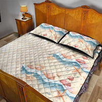Beige Hawaii Lei Seashells Starfish Quilt Bed Set Sandy Sylized - Polynesian Pride