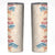 Beige Hawaii Lei Seashells Starfish Skinny Tumbler Sandy Sylized - Polynesian Pride