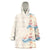 Beige Hawaii Lei Seashells Starfish Wearable Blanket Hoodie Sandy Sylized - Polynesian Pride