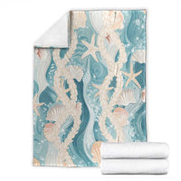 Hawaii Lei Seashells Starfish Blanket Fresh Summer Vibe - Polynesian Pride
