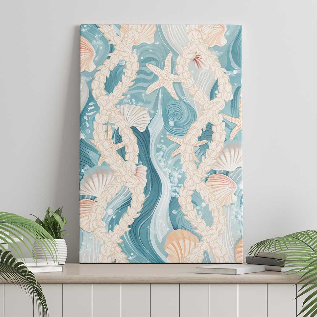 Hawaii Lei Seashells Starfish Canvas Wall Art Fresh Summer Vibe LT01 - Polynesian Pride