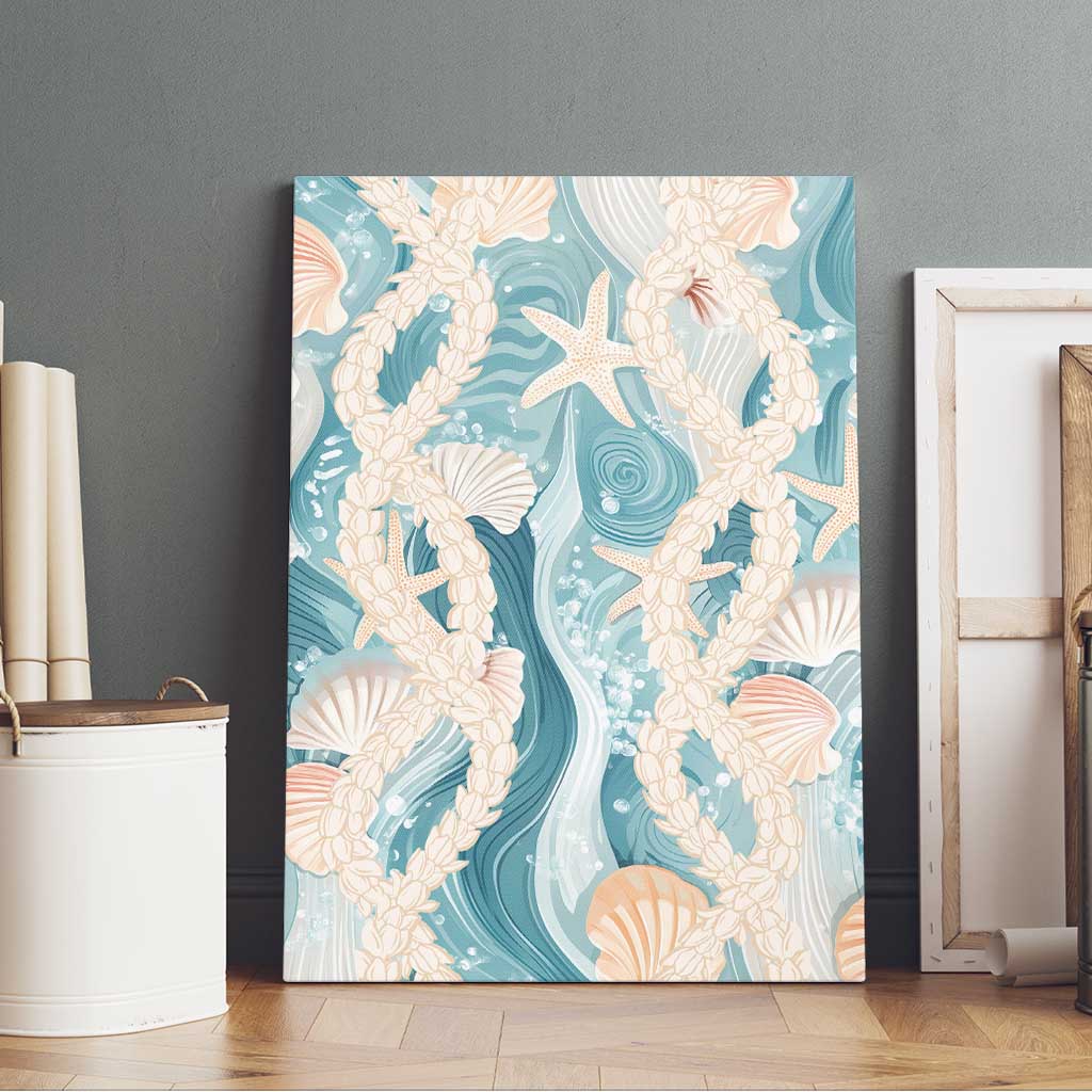Hawaii Lei Seashells Starfish Canvas Wall Art Fresh Summer Vibe LT01 - Polynesian Pride
