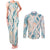 Hawaii Lei Seashells Starfish Couples Matching Tank Maxi Dress and Long Sleeve Button Shirt Fresh Summer Vibe - Polynesian Pride