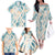 Hawaii Lei Seashells Starfish Family Matching Off The Shoulder Long Sleeve Dress and Hawaiian Shirt Fresh Summer Vibe - Polynesian Pride
