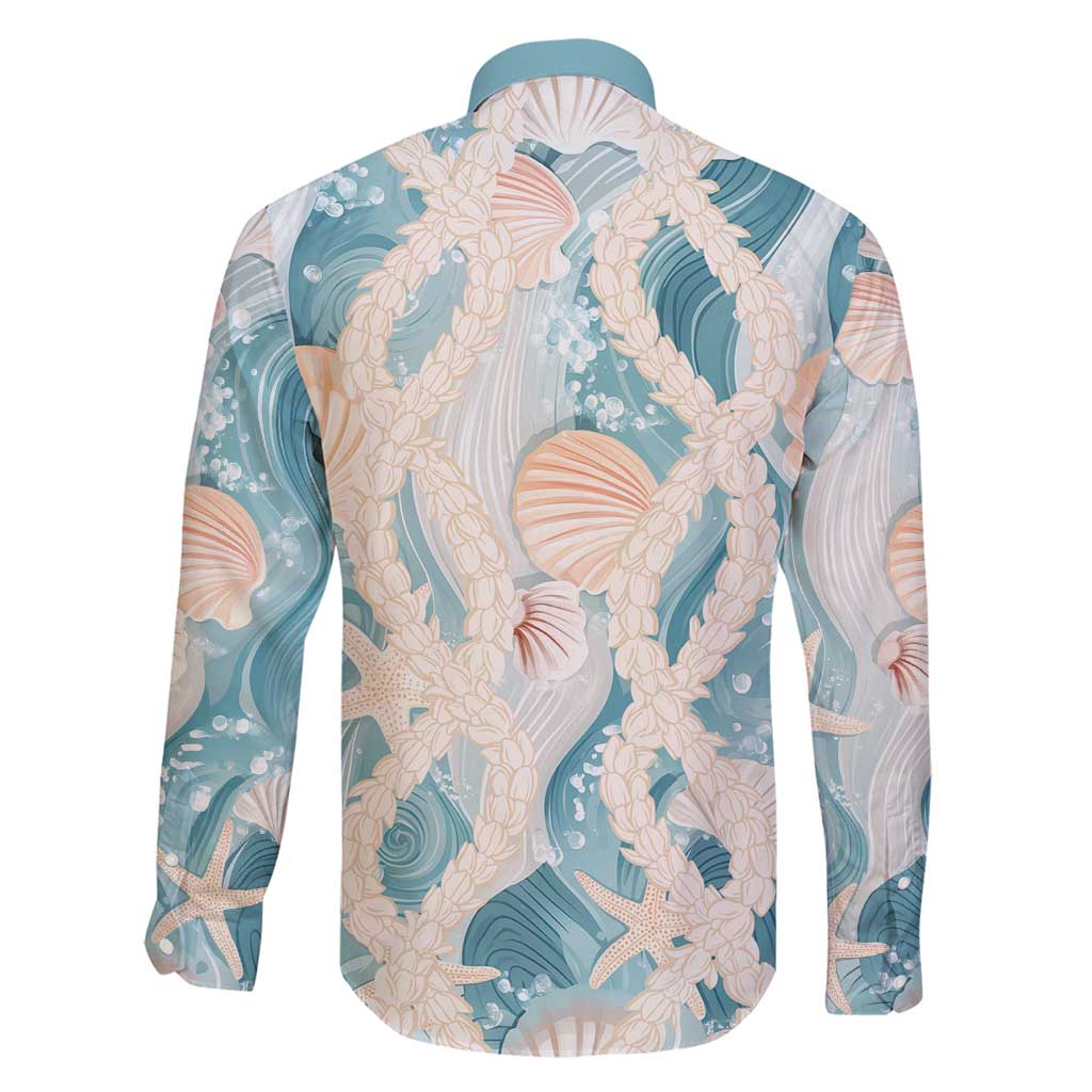 Hawaii Lei Seashells Starfish Family Matching Tank Maxi Dress and Hawaiian Shirt Fresh Summer Vibe - Polynesian Pride