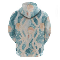 Hawaii Lei Seashells Starfish Hoodie Fresh Summer Vibe - Polynesian Pride