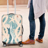 Hawaii Lei Seashells Starfish Luggage Cover Fresh Summer Vibe - Polynesian Pride