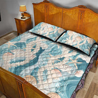 Hawaii Lei Seashells Starfish Quilt Bed Set Fresh Summer Vibe - Polynesian Pride