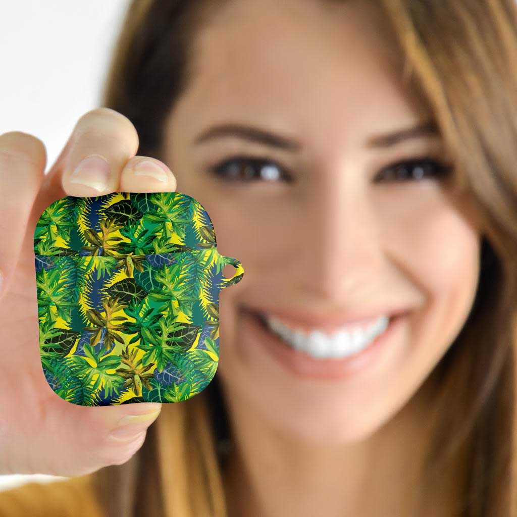 Hawaii Summer Tropical Leaves AirPods Case - Polynesian Pride