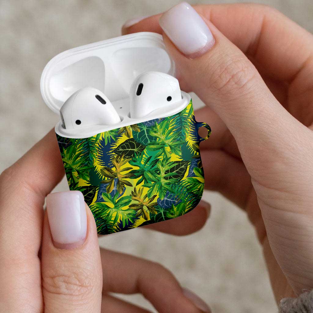 Hawaii Summer Tropical Leaves AirPods Case - Polynesian Pride