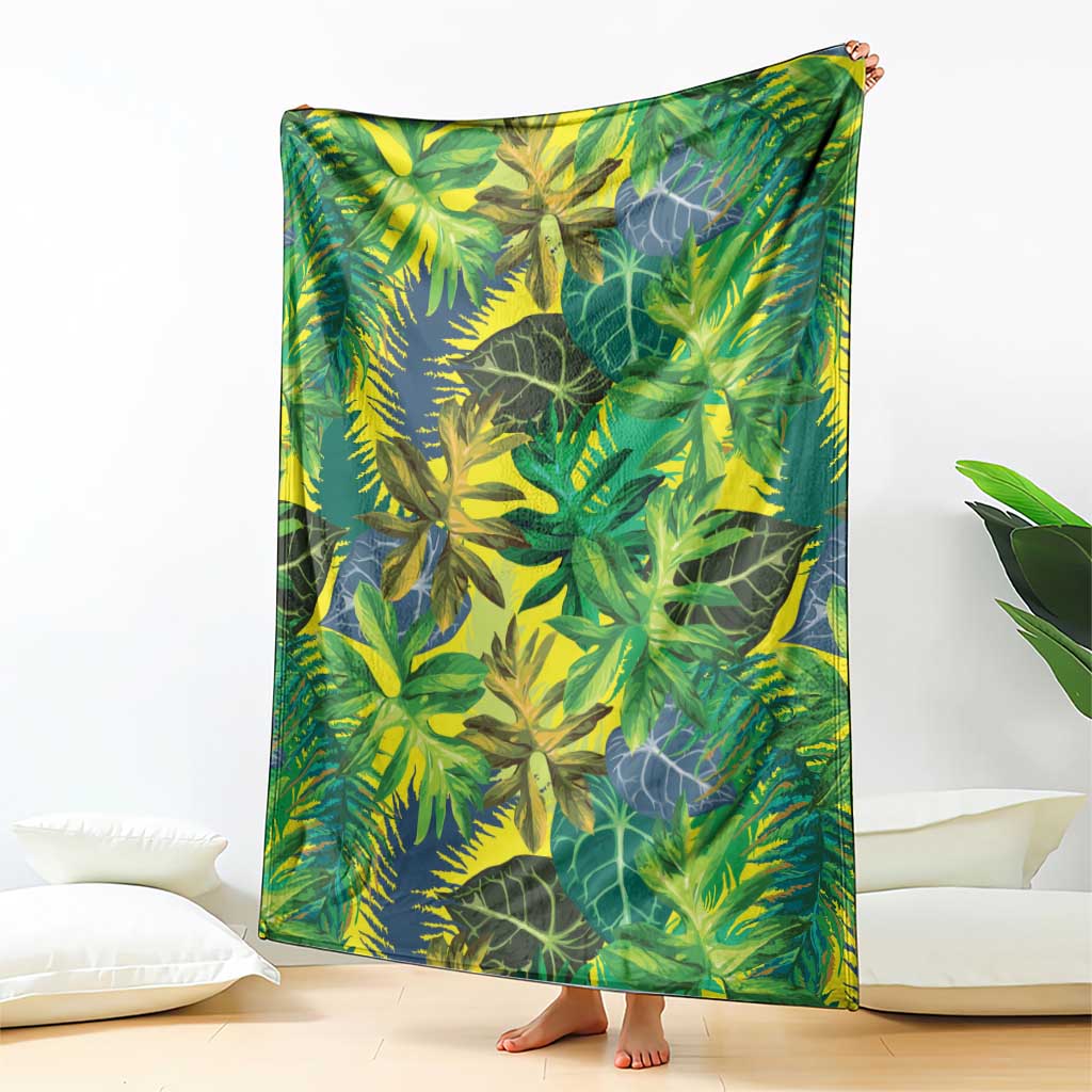 Hawaii Summer Tropical Leaves Blanket - Polynesian Pride