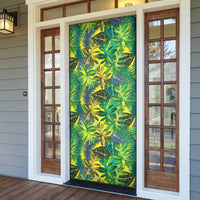 Hawaii Summer Tropical Leaves Door Cover - Polynesian Pride
