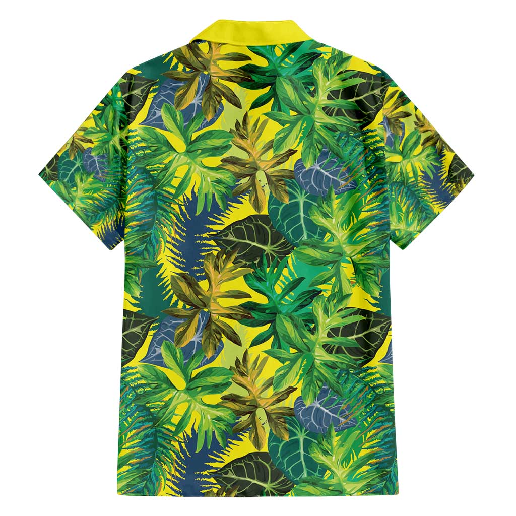 Hawaii Summer Tropical Leaves Family Matching Puletasi and Hawaiian Shirt - Polynesian Pride
