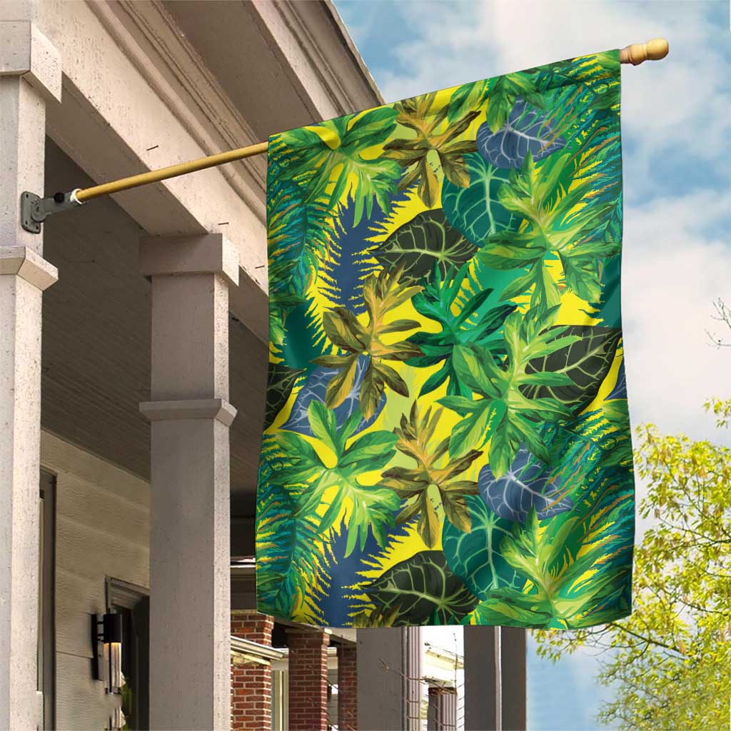 Hawaii Summer Tropical Leaves Garden Flag - Polynesian Pride
