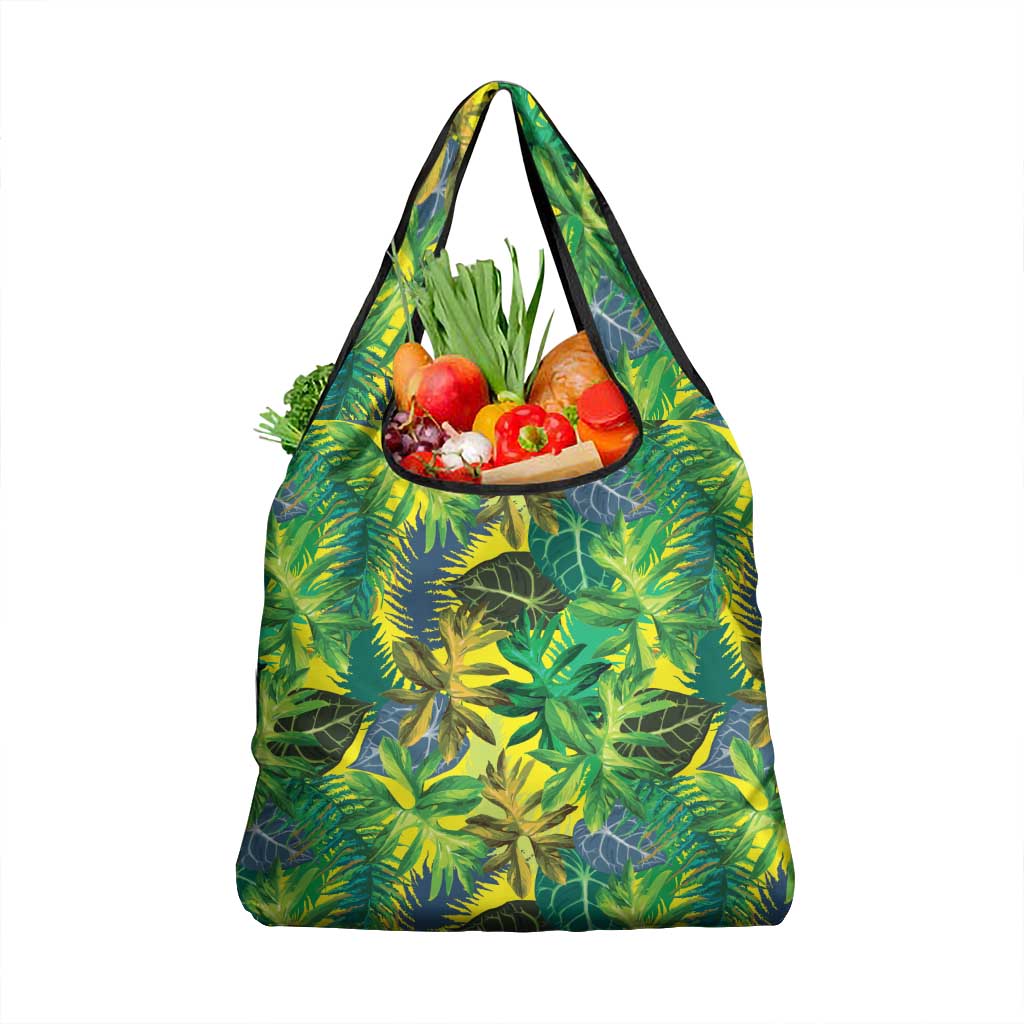 Hawaii Summer Tropical Leaves Grocery Bag - Polynesian Pride