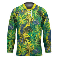 Hawaii Summer Tropical Leaves Hockey Jersey - Polynesian Pride