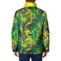 Hawaii Summer Tropical Leaves Padded Jacket - Polynesian Pride