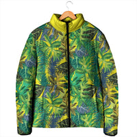 Hawaii Summer Tropical Leaves Padded Jacket - Polynesian Pride
