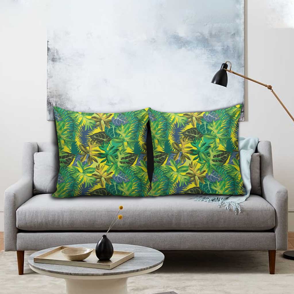 Hawaii Summer Tropical Leaves Pillow Cover LT01 - Polynesian Pride