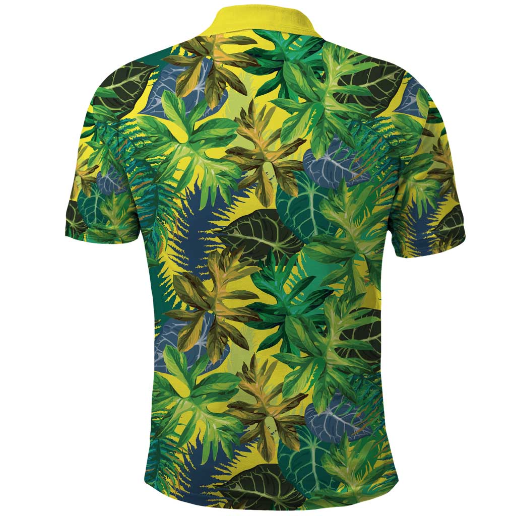 Hawaii Summer Tropical Leaves Polo Shirt - Polynesian Pride