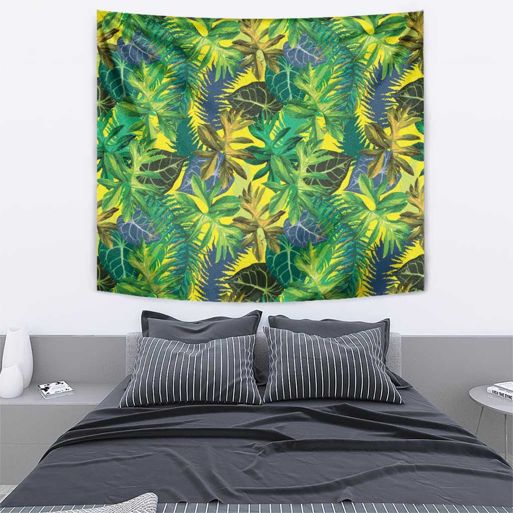 Hawaii Summer Tropical Leaves Tapestry - Polynesian Pride