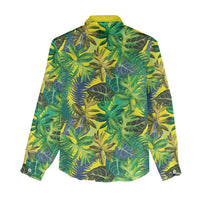 Hawaii Summer Tropical Leaves Women Casual Shirt - Polynesian Pride