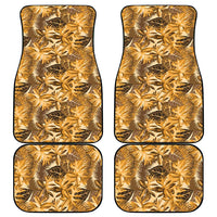 Hawaii Gold Tropical Leaves Car Mats - Polynesian Pride