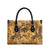 Hawaii Gold Tropical Leaves Leather Bag - Polynesian Pride