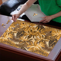Hawaii Gold Tropical Leaves Puzzle - Polynesian Pride