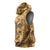 Hawaii Gold Tropical Leaves Sleeveless Hoodie - Polynesian Pride