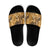 Hawaii Gold Tropical Leaves Slide Sandals - Polynesian Pride