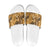 Hawaii Gold Tropical Leaves Slide Sandals - Polynesian Pride