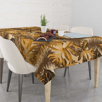 Hawaii Gold Tropical Leaves Tablecloth - Polynesian Pride