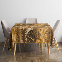 Hawaii Gold Tropical Leaves Tablecloth - Polynesian Pride