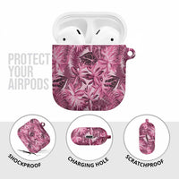 Hawaii Pink Tropical Leaves AirPods Case - Polynesian Pride