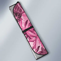 Hawaii Pink Tropical Leaves Auto Sun Shade - Polynesian Pride