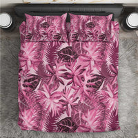 Hawaii Pink Tropical Leaves Bedding Set - Polynesian Pride