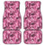 Hawaii Pink Tropical Leaves Car Mats - Polynesian Pride