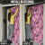 Hawaii Pink Tropical Leaves Door Cover - Polynesian Pride