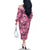 Hawaii Pink Tropical Leaves Family Matching Off The Shoulder Long Sleeve Dress and Hawaiian Shirt - Polynesian Pride