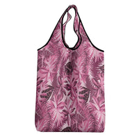 Hawaii Pink Tropical Leaves Grocery Bag - Polynesian Pride
