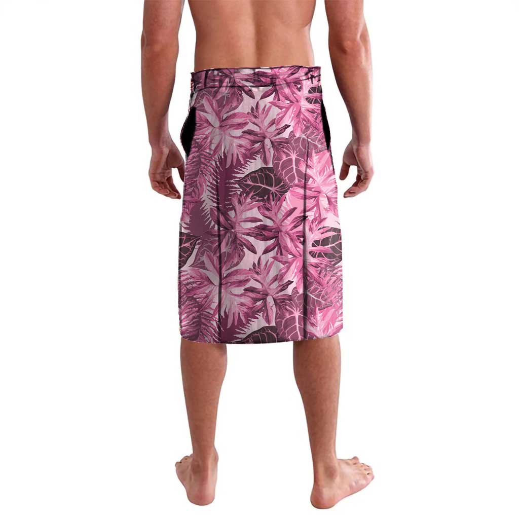 Hawaii Pink Tropical Leaves Lavalava - Polynesian Pride