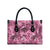 Hawaii Pink Tropical Leaves Leather Bag - Polynesian Pride