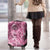 Hawaii Pink Tropical Leaves Luggage Cover - Polynesian Pride