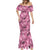 Hawaii Pink Tropical Leaves Mermaid Dress - Polynesian Pride